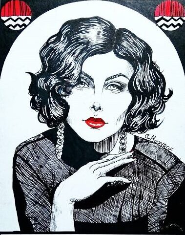 Portret Audrey Horne z serialu Miasteczko Twin Peaks